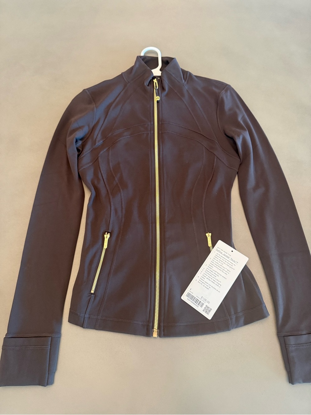 Lululemon Define Brown Zip Front Jacket Size 4
